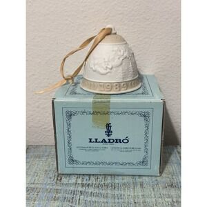 Lladro Christmas Bell Ornament 5616 Vintage 1989 with Original Box Porcelain